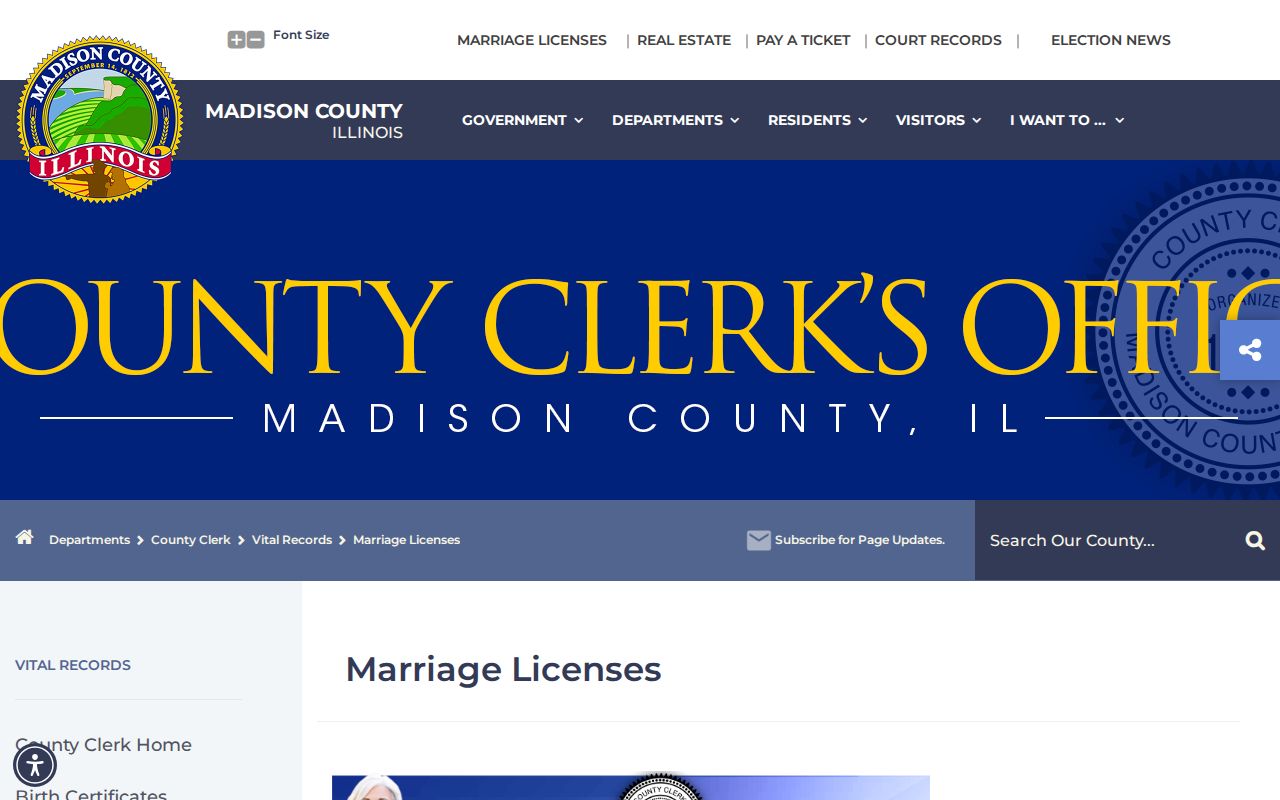 Edwardsville previous residents marriage record information