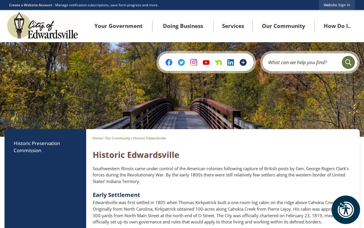 Historic Edwardsville context for the Edwardsville ZIP code directory